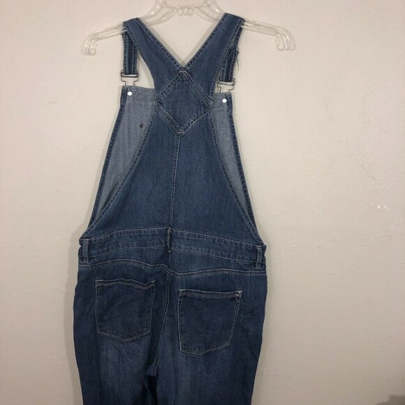 AMERICAN RAG CIE Slim Stretch Distressed Denim OVERALL Carpenter Jeans - Picture 6 of 10